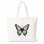 Adorvue Butterfly DIY Tote Bag Painting Kit for Kids & Adults Premium Canvas Cotton Reusable Tote Bag for Kids & Adults DIY Art & Craft Projects, Eco-Friendly Everyday Handbag Pack of 2