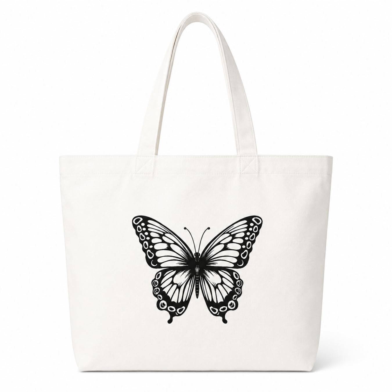 Adorvue Butterfly DIY Tote Bag Painting Kit for Kids & Adults Premium Canvas Cotton Reusable Tote Bag for Kids & Adults DIY Art & Craft Projects, Eco-Friendly Everyday Handbag Pack of 2