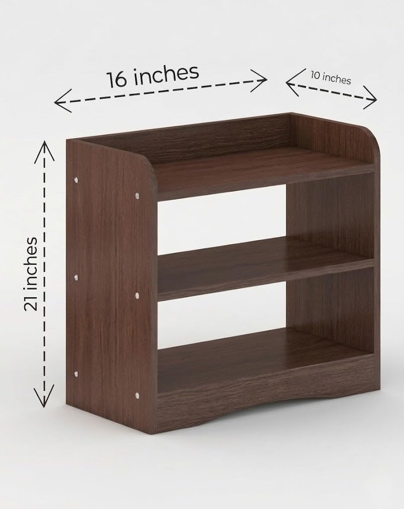 Wooden Pooja Stand with Storage for Home Temple – 3 Tier Prayer Shelf Rack for Idols, Diyas & Puja Essentials
