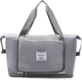 Viyaro Polyester Foldable Tote Bag | Expandable Design with Dry & Wet Separation, Waterproof Fabric, Multiple Pockets with Zipper & Lightweight Shoulder Carrying Comfort | Convenient Choice—Grey