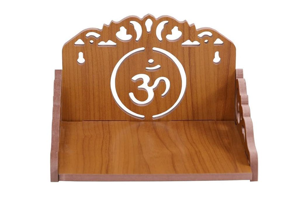 kriyanta Wooden Small Temple for Home Puja Mandir Wall Hanging and Table Top Home Mandir Temple Home Decor Beautiful Wooden Temple. (Hindolo 30)