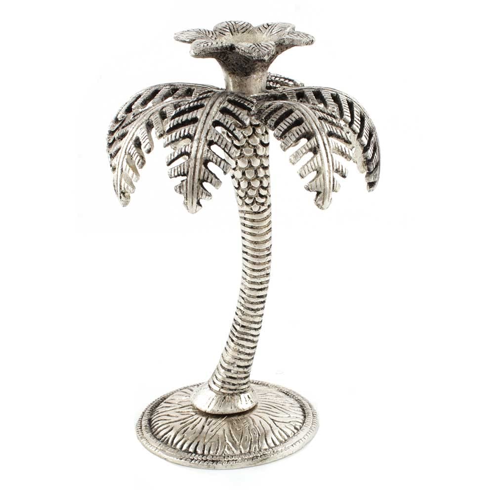 KridayKraft Metal (Palm) Khajur Candle Holder for Home Hotal Decor Candle Stand Tree Statue for Candle Light Dinner & Dining Table Decorative Showpiece for Decoration & Gift Purpose