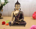 ARTVARKO Brass Buddha Bhumisparsha Statue Decorative Buddhism Big Gautam Buddha Showpiece Figurine Home Décor Gift 16 Inch