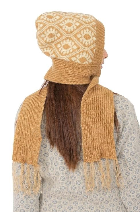KmCho Beige Woolen Muffler for Women - Soft Warm Winter Scarf - Stylish & Cozy - (Pack of 1)