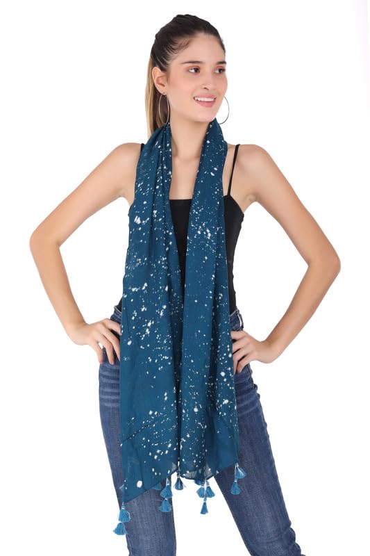 PALATT Cotton Scarf for Women | Lightweight Summer Stole for Women | Soft Breathable Ladies Scarf | Size 70 x 180 cm