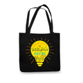 TheYaYaCafe Printed Cotton Black Tote Bag|Multipurpose bag|Lightweight