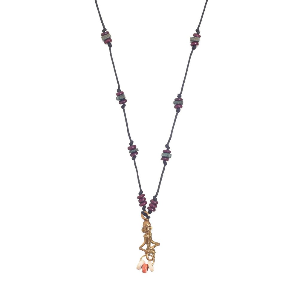 AAKRITI ART CREATIONS Bazaar Tide Handcrafted Ethnic Necklace for Women | Beaded Ethnic Pendant Necklace | Ethnic Necklace for Women Traditional | Handmade Jewellery Gift