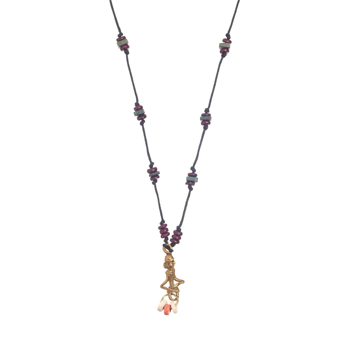 AAKRITI ART CREATIONS Bazaar Tide Handcrafted Ethnic Necklace for Women | Beaded Ethnic Pendant Necklace | Ethnic Necklace for Women Traditional | Handmade Jewellery Gift