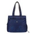 Bag-Age HB55 Tote Handbag for Girls & Women, Water Resistant Office Work Bag with Umbrella Pocket, Large Capacity Shoulder Bag for Work, Travel & Daily Use (Navy Blue)