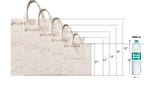 GRAICOT 100% Cotton Tote Bags (Pack of 2, 16x14 Inch) - 150 GSM Medium Size Eco-Friendly Unbleached Canvas Tote Bag for Grocery Shopping, Storage, DIY Painting & Craft