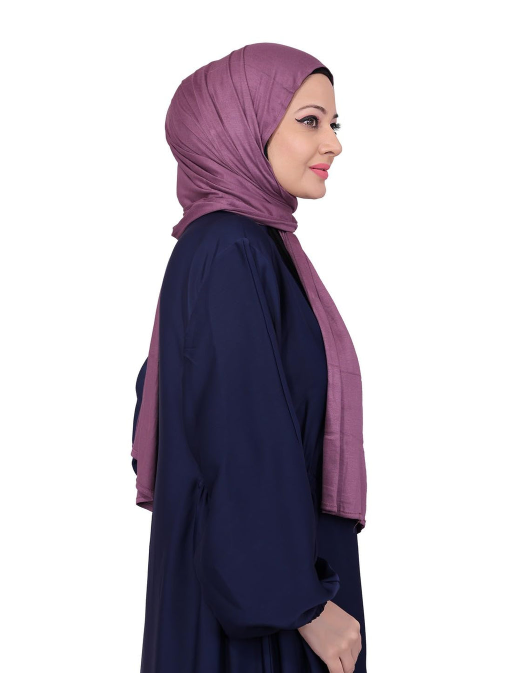 Markaz Hijab Women's Polyester Fabric Solid Pattern Suitable For Daily, Casual, Office wearJersey Hijab stoles for womenFree size, Wine