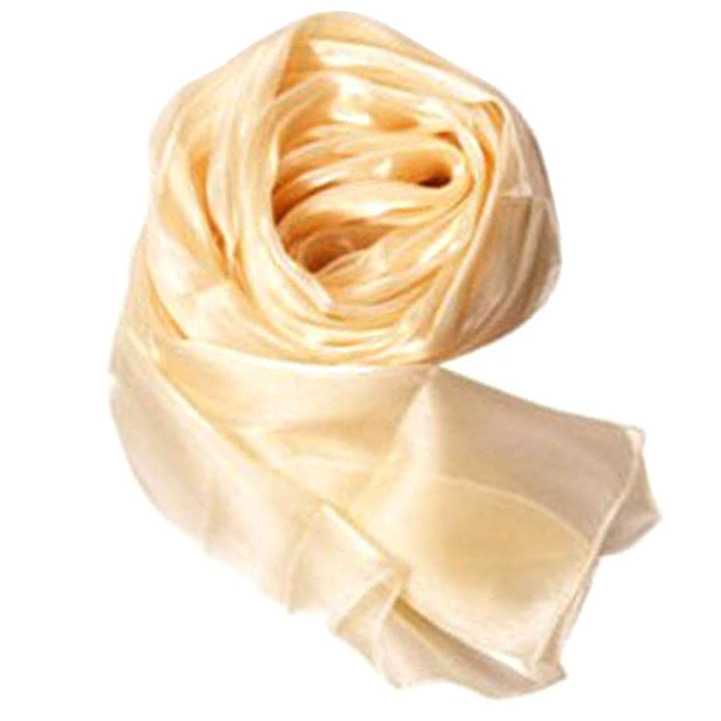 MERISHOPP Elegant Stunning Silky Iridescent Wrap Stole Shawl Scarf Wedding Bridal Wear Ball Party Prom Supplies Champagne