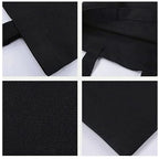 Women Tote Bag Black with Zipper | Large Capacity Canvas Shoulder Handbag | Stylish Reusable Shopping & Office Bag (Pack of 7)