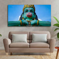 VIBECRAFTS Canvas Paintings for Living Room Drawing Room Statue Of Hanuman Canvas Wall Painting Fitted With Wooden Frame for Home | Office | Gift (PTVCH_2439)