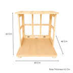 Timberz Wooden Pooja Mandap for Ganesh Chaturthi & Navaratri | Foldable Festival Backdrop | Mahakar Mandir for Home & Office