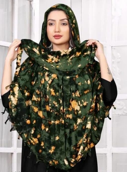 VASTTRAM Women's Pure Cotton Long Scarves Scarf Cum Mask usable for Driver Anti Pollution Full Face Cover With UV Sun Rays Protection