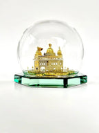 THESIKHCLUB – Premium Golden Temple Model | 24K Gold Plated Miniature Idol (9cm Round) | Shri Harmandir Sahib Replica for Home Decor, Car Dashboard, Diwali & Punjabi Housewarming Gift