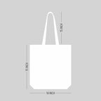 AKSHARYOGI Ganesh Mantra Calligraphy Canvas Tote Shoulder Bag | 100% Organic & Eco-Friendly Cotton Shopping/Grocery Bag | Sturdy Canvas Bag 15kgs Capacity | Reusable Tote Bag for Womens Girls in Black