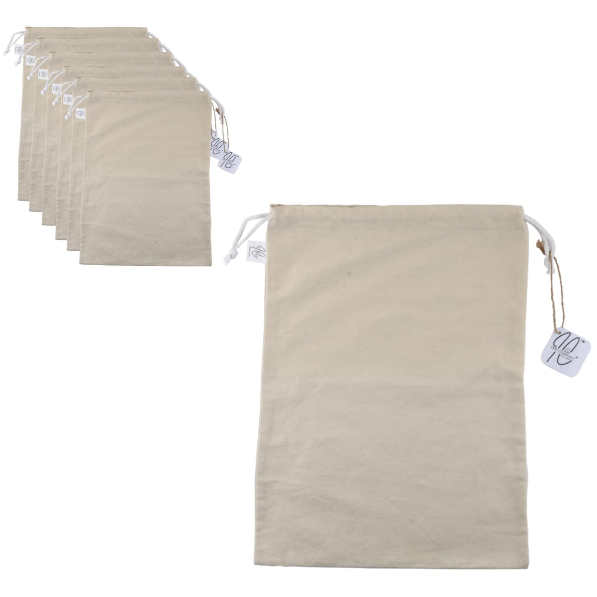 INN COMFORT Cotton Muslin Storage Bag for Shoes, Travel & Accessories