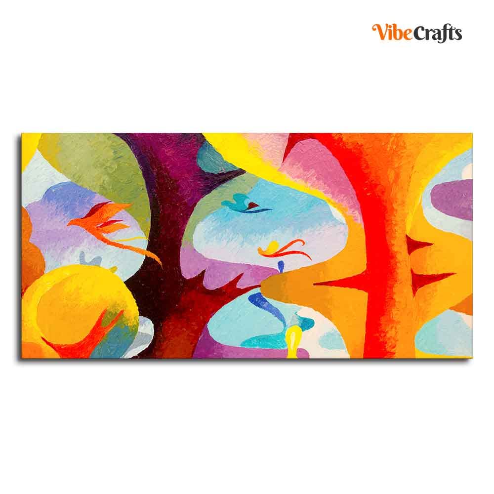VIBECRAFTS Canvas Paintings for Living Room Drawing Room Abstract Bird Flying Canvas Wall Painting for Home|Office|Gift(PTVCH_2374)