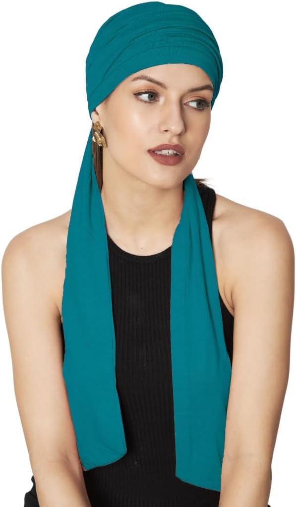 The Headscarves Women's Bamboo Viscose Prana Scarf For Hair Loss Chemo (HS131_Multicolor)…