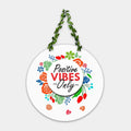 Artvibes Positive Vibes Only Wall Hanging for Home | Decorative Items For Decor | MDF Wooden Hanger | Decoration Art Piece (WH_8201N)