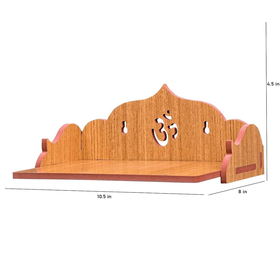 nexat MDF Wooden Jhula Singhasan for Bal Gopal Idol | Krishna Pooja Temple Mandir Throne | Janmashtami Festival Decor (256 Hindolo)