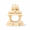 3D Printed Mini Temple Mandir for Home Decor & Return Gifts | Detachable Top Dome | 4 Colors | 3 Sizes (Ivory, Small)
