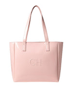 CRAFTSMAN HAVEN Spacious Tote Bag For Womens Handbag Ladies Purses, With Zip Closure Shining Synthetic Leather | Spacious (pink) college hand bag for girls.
