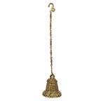 Artvarko Deep Sound Big Astalaxmi Engraved Hanging Brass Temple Bell/Ghanta for Pooja Room, Mandir Or Home Decor 5.5 Kg