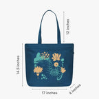 Eco Right Large Canvas Tote Bag for Women, Tote Handbags for Women with Zipper & Inner Pocket for College, Shopping, Office