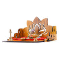 Sehaz Artworks Pooja Mandir for Home | Wooden Temple Wall Mounted | Puja Stand | Puja Mandir for Home Small Size | Devghar | Pooja Stand