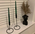 Amazon Bazaar - Decorative Metal Candle Holders for Candles & Tealight | Home Décor & Gifting | Centerpieces Pillar Candle Holders | Home, Office, Room & Garden Decor. (Black Pillar Candle Holder)