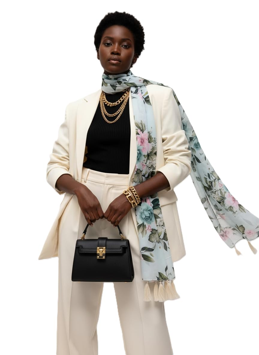 SAHIL SCARF PREMIUM LIGHTWIEGHT PRINTED SCARF WITH BREATHABLE FABRIC AND BOLD LUXURY DESIGN (180X70CM)