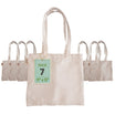 11x13 Inch Plain Canvas Tote Bag | 1 Pc, 5 Pcs, 7 Pcs, 10 Pcs, 15 Pcs, 20 Pcs, 25 Pcs | 100% Organic Reusable 180 GSM Cotton Handbag for Shopping, Daily Use, Grocery, DIY Painting & Storage (7)