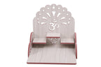 Lakhaji Christian Wooden Wall Hanging Temple for Home and Shop,Office and Home showpiece Temple (White-1)
