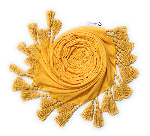 Chandwasia scarves, Viscose Fabric stole & Shawl || Scarf Stoles for Girls/Ladies/Women/Men for Summer & Winters(Yellow)