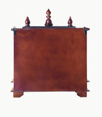Kamdhenu Art and Craft Hardwood Home Religious Temple (Red_4.3 Inch X 7.8 Inch X 9.4 Inch), Standard