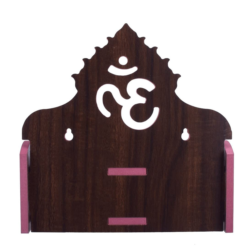 Nexat Plywood Hindola Like a singhasan and Temple for Office Store and Home in Using for Worship (Size - Small) Length (8 Inches), Width (6 Inches), Height (5.5 Inches) (Orange)