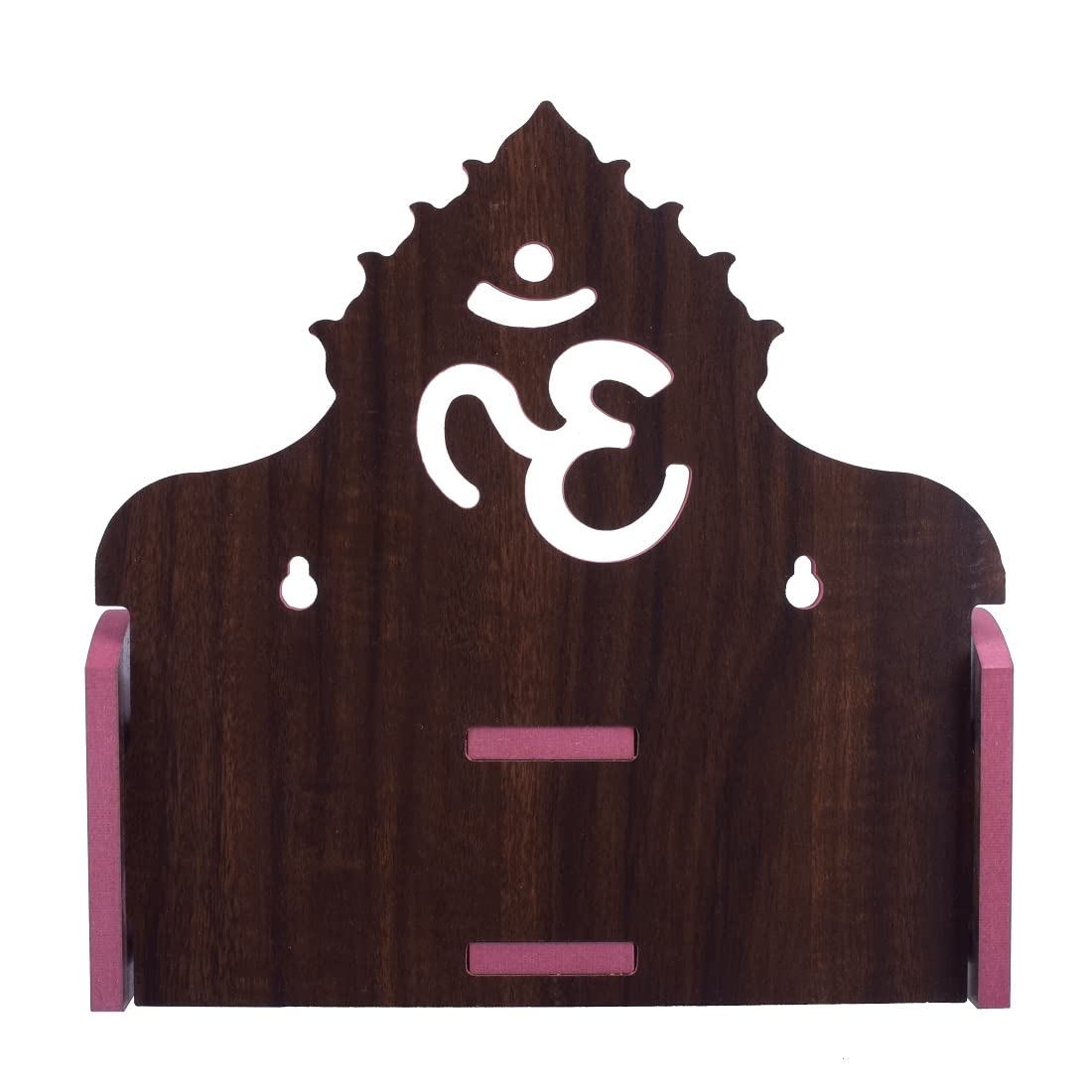 Nexat Plywood Hindola Like a singhasan and Temple for Office Store and Home in Using for Worship (Size - Small) Length (8 Inches), Width (6 Inches), Height (5.5 Inches) (Orange)