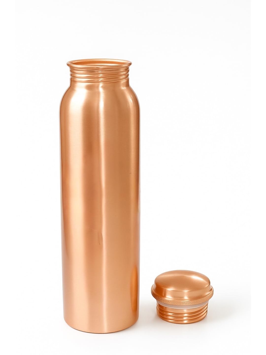 viDixn 100% Pure Copper Water Bottle 950ml – Ayurvedic Leak-Proof Copper Bottle for Drinking Water – Handcrafted Mandala Design – BPA-Free & Eco-Friendly – Improves Immunity & Digestion (Copper_Plain)