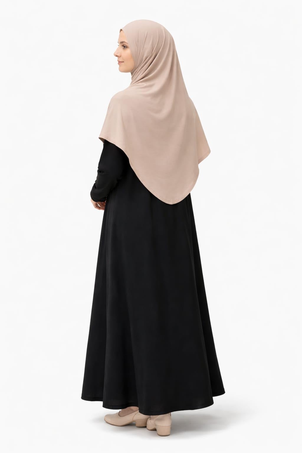 TCP TheClothesPeople : Premium Stitched Jersey One-Piece Instant Hijab for Women - No Pins Needed (Navy)