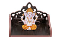 kriyanta Small Wooden Temple for Home & Office, Light Weight Puja Mandir, Perfect for Smaller Spaces. (Hindolo 27)