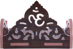 kriyanta Wooden Beautiful Plywood Mandir Pooja Room Home Decor Office OR Home Temple Wall Hanging Product. (D D OMTEM Red 232)