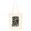 THE SACK CO. Canvas Tote Bag Aesthetic Reusable Cotton Bags for Women Ladies Girls for School, College, Office, Travel Large Printed Design Eco-Friendly Shopping Bag for Everyday Use