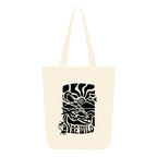 THE SACK CO. Canvas Tote Bag Aesthetic Reusable Cotton Bags for Women Ladies Girls for School, College, Office, Travel Large Printed Design Eco-Friendly Shopping Bag for Everyday Use