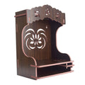 nexat MDF Wooden Temple with Door Design | Compact Mandir for Worship & Home Decoration (392)