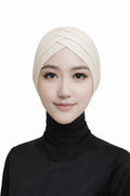 TCP TheClothesPeople Womenâ'S Turban Cap Premium Jersey Under Scarf,Bonette Innercap,Headscarves,Hijab (IVORY), Female