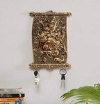 KridayKraft Metal Ganesha ji Key Holder with Meena Work Decorative for Wall | Ganesh Statue/Religious | Idol/Wall Hanging