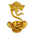 SVARUP Brass Ganesh Idol Oil Diya: Home Decor, Diwali Gift, Height 8.5 Inch